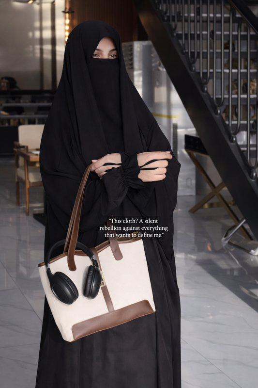Premium Black Saudi Style Jilbab for Women | Modest Wear by Burkhawala