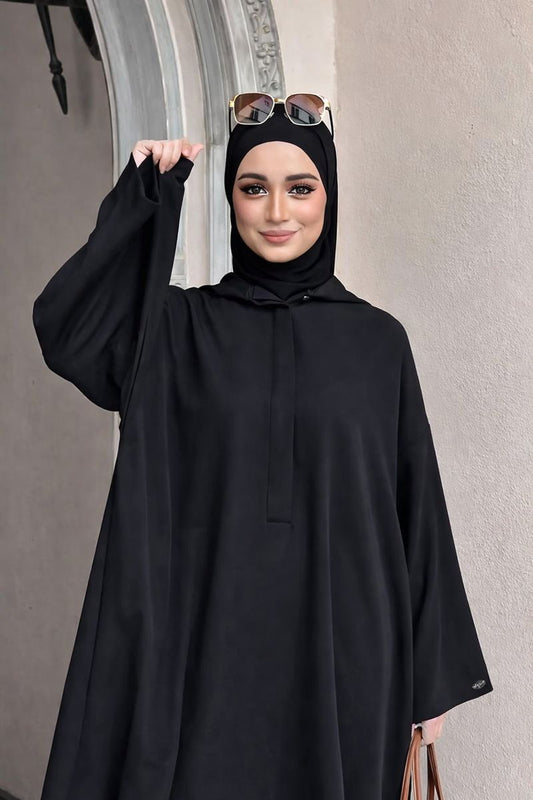 Everyday Comfort Cap Abaya β Lightweight & Stylish | Burkhawala