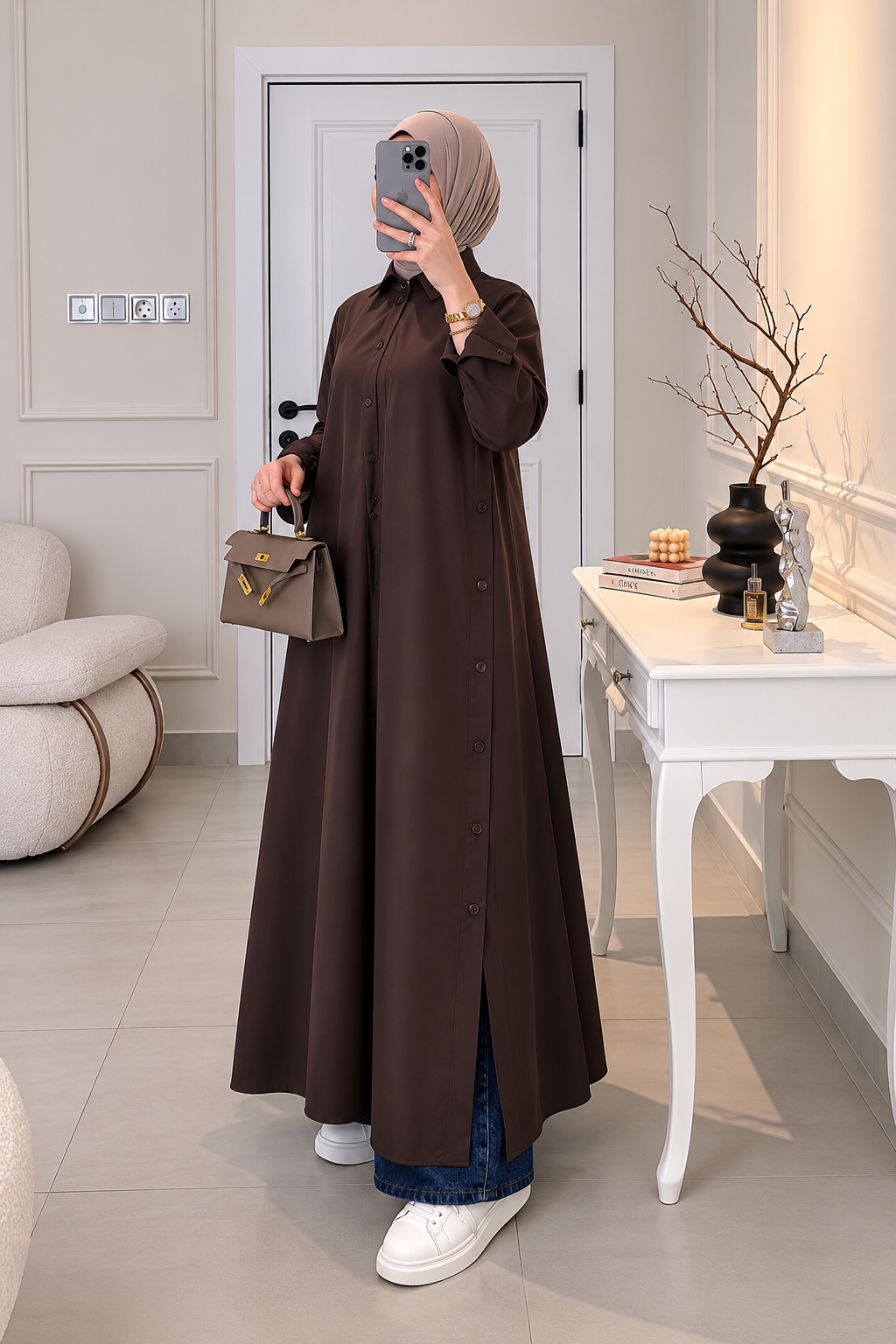 Premium Lemon Yellow Shirt Abaya Set for Women | Stylish Everyday Abaya Set