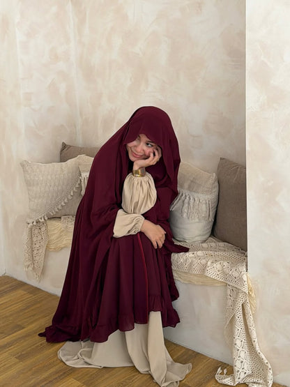 New Premium Abaya Set with Khimaar for Women | Elegant Daily & Occasion Wear – Burkhawala