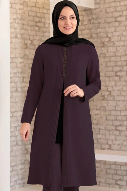 Fashion Showcase Double Crepe Top & Bottom