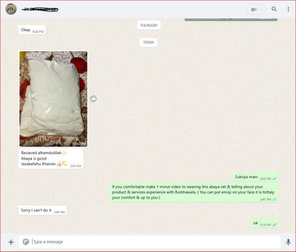 ✨ Presenting: Burkhawala Premium White Abaya with Attached Khimar & Nose Piece ✨