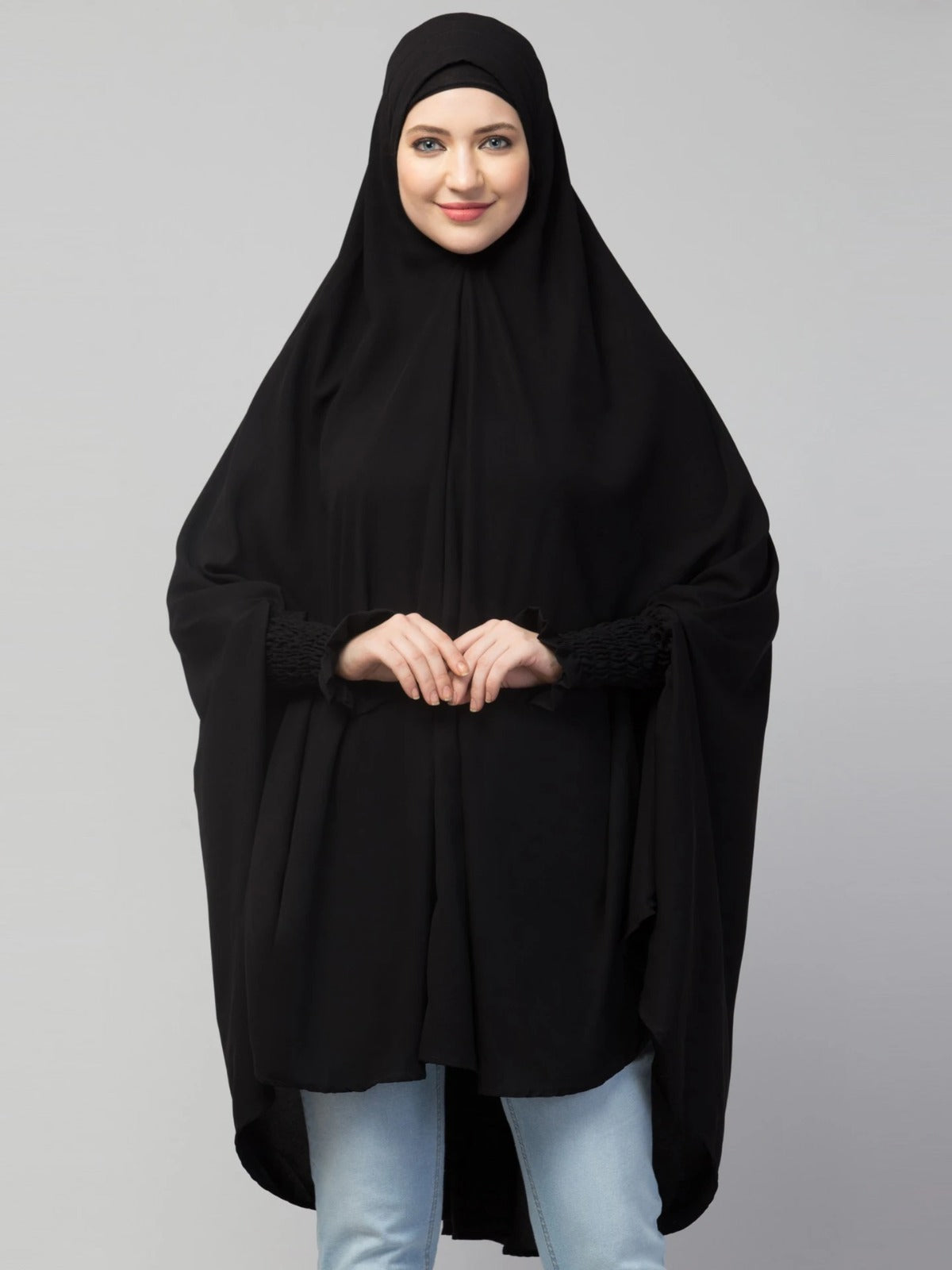 Premium Chocolate Brown Prayer Hijab for Women – Soft, Comfortable, Full Coverage Islamic Salah Khimar
