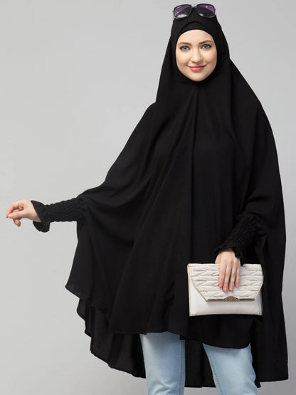 Premium Chocolate Brown Prayer Hijab for Women – Soft, Comfortable, Full Coverage Islamic Salah Khimar
