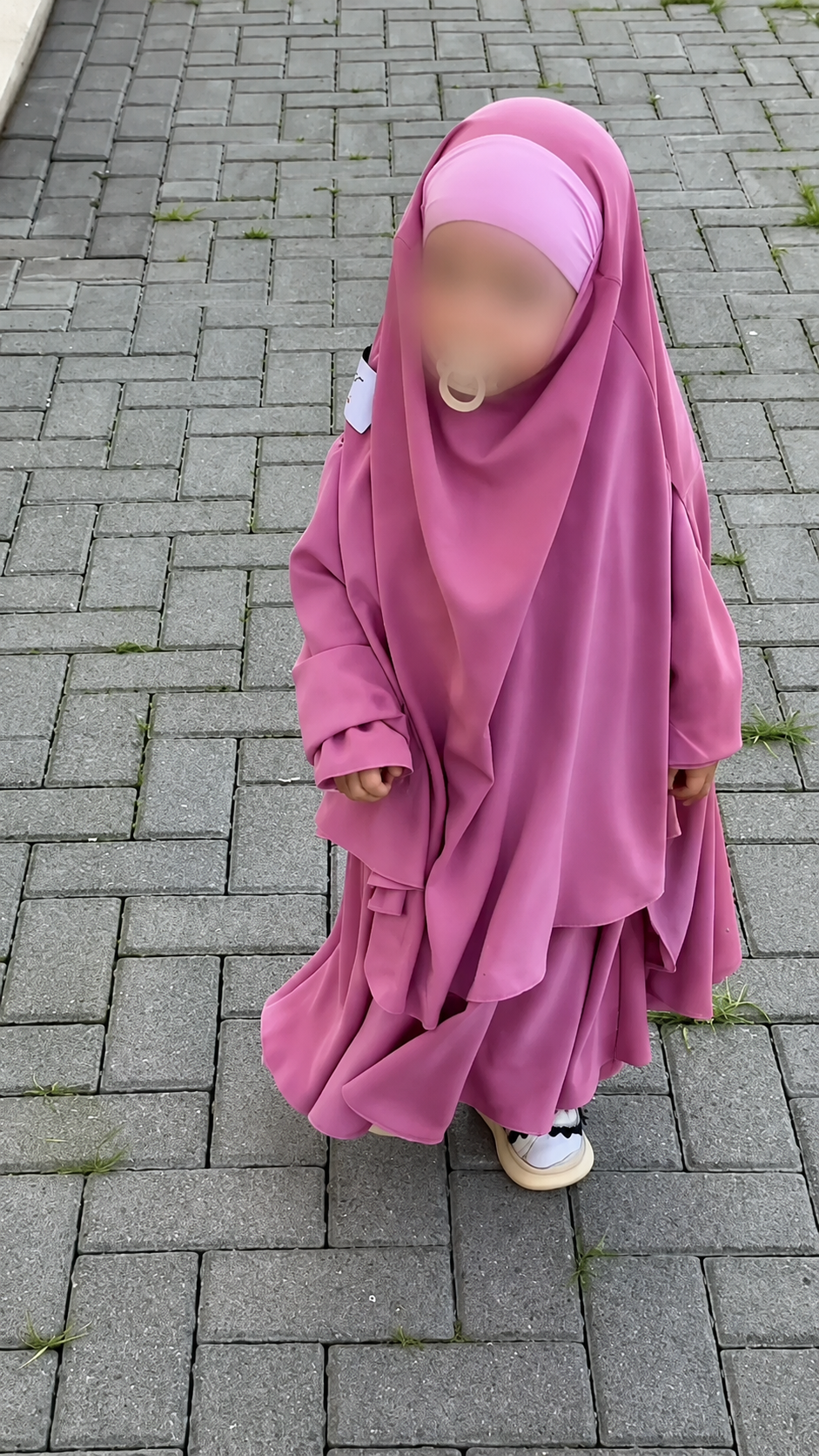 Premium Layered Kids Abaya with Matching Khimar