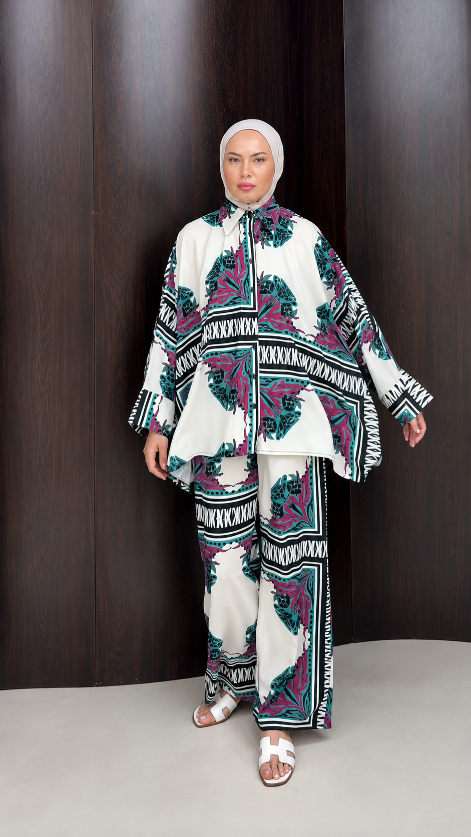 Premium Printed Co-Ord Set – Elegant & Stylish 2-Piece Outfit | Burkhawala