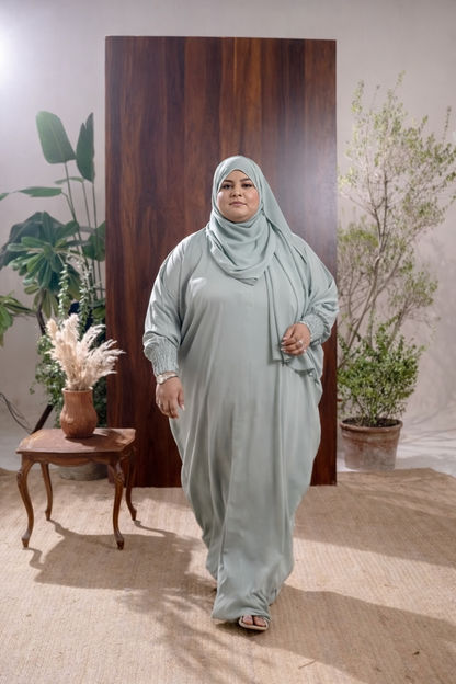 Burkahwala Premium Plus-Size Comfort Abaya Set – Loose Fit, Full Coverage & Elegant Daily Wear