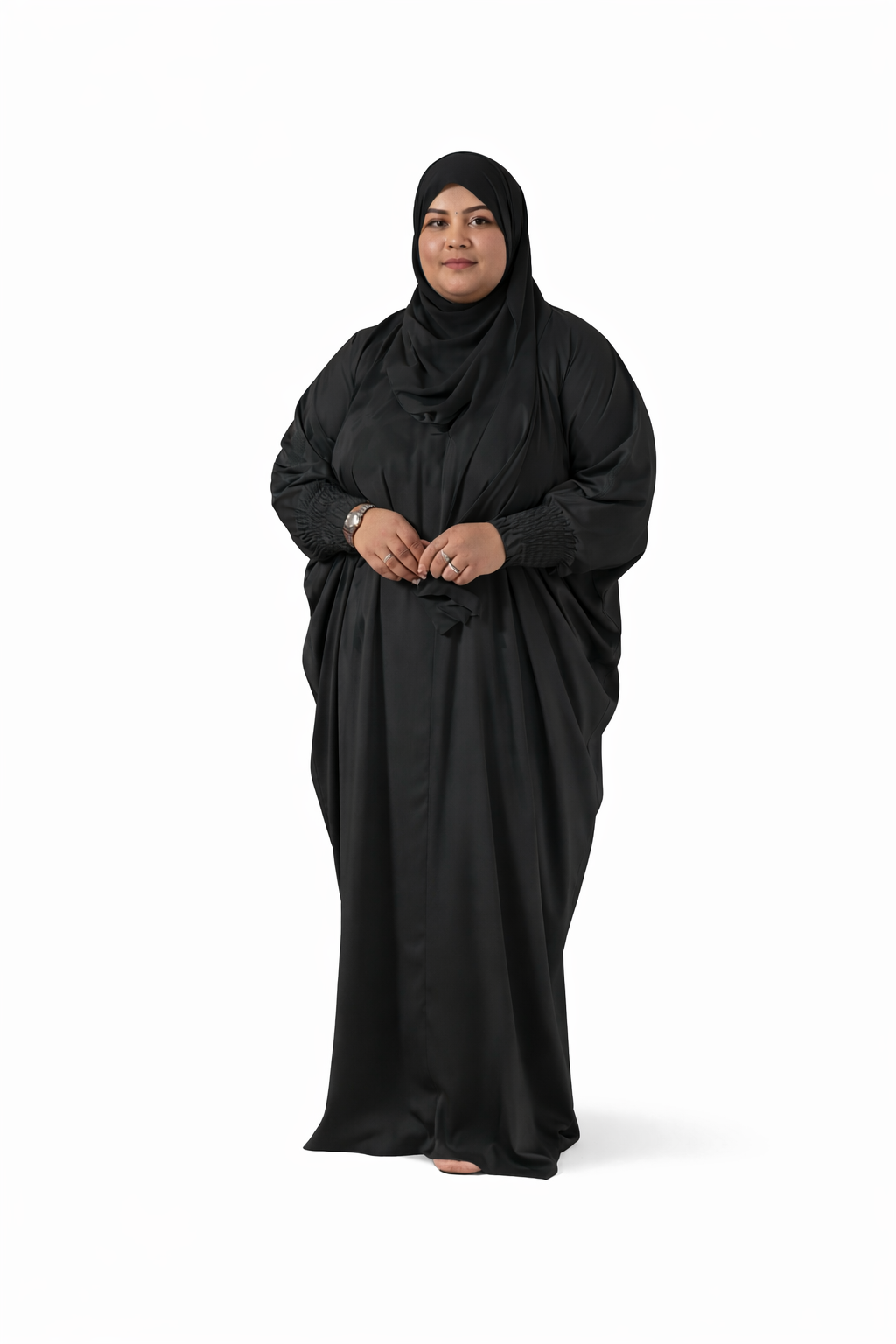 Burkahwala Premium Plus-Size Comfort Abaya Set – Loose Fit, Full Coverage & Elegant Daily Wear