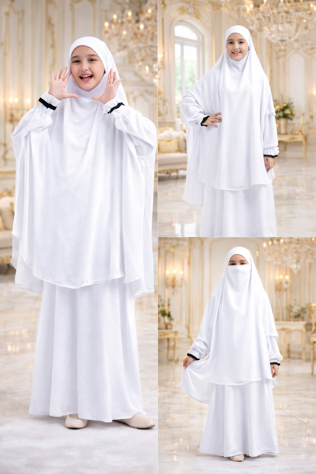 Premium Comfort Kids Abaya Set – Soft Modest Wear for Girls | Burkhawala