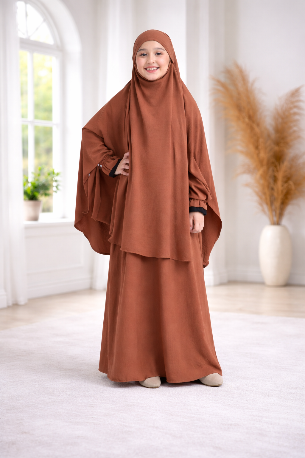Premium Comfort Kids Abaya Set – Soft Modest Wear for Girls | Burkhawala