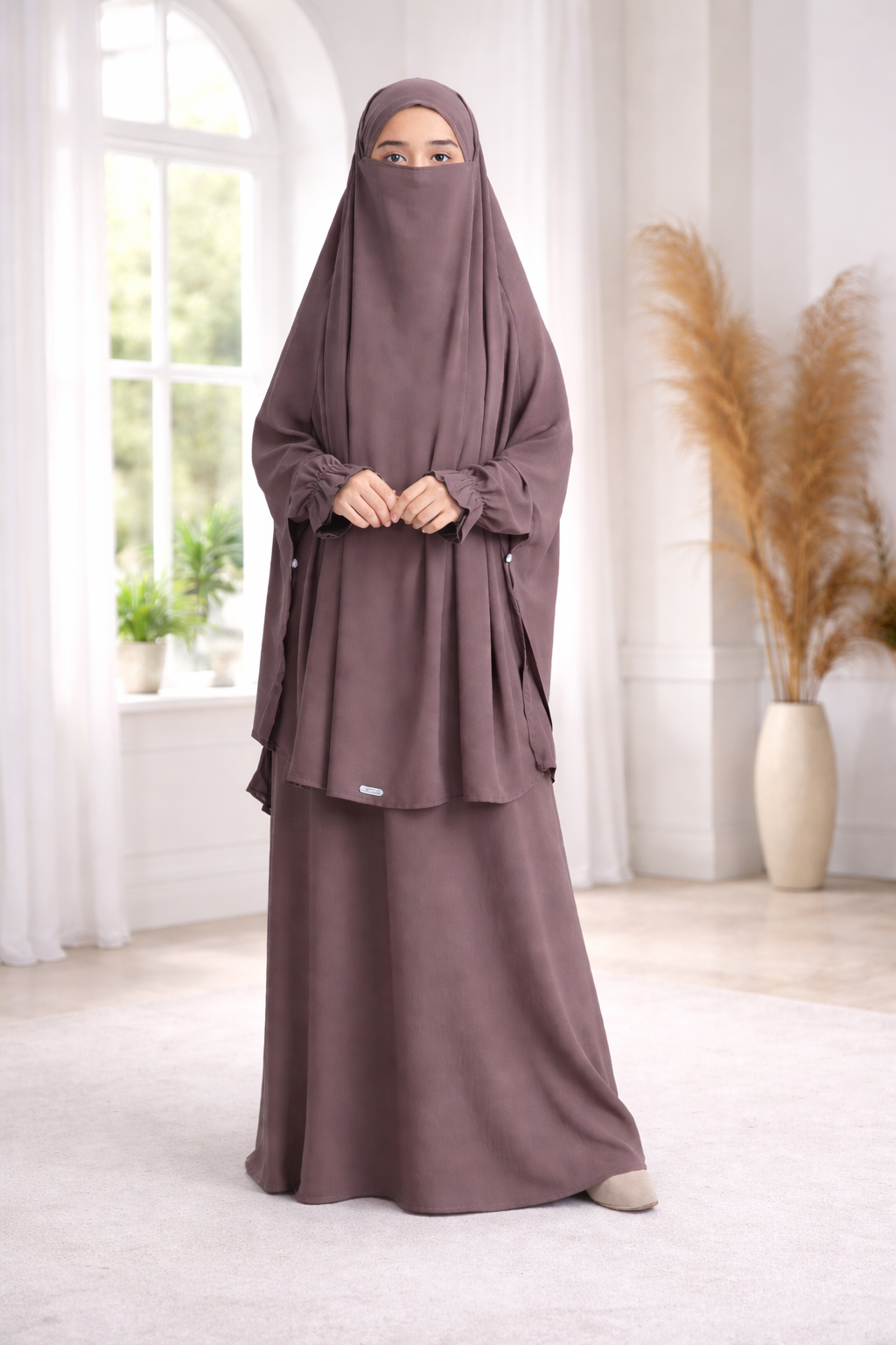 Premium Comfort Kids Abaya Set – Soft Modest Wear for Girls | Burkhawala