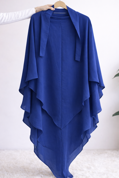 2 Layer Khimar for Women | Premium Modest Hijab for Prayer & Daily Wear – Burkhawala