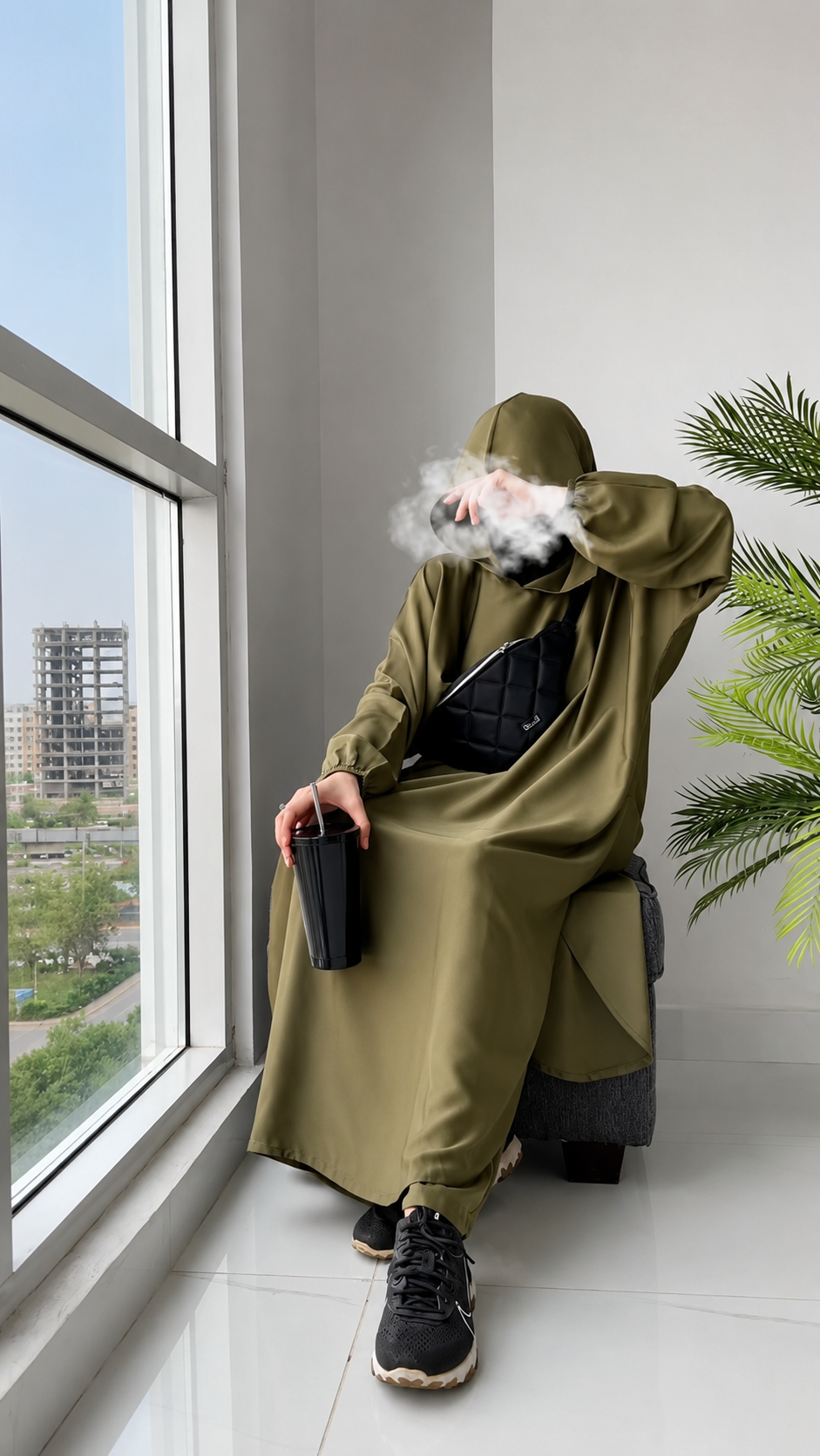 Premium Hooded Co-Ord Set Abaya for Women – Two Piece Modest Travel & Everyday Wear