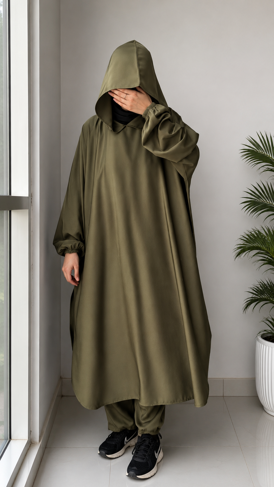 Premium Hooded Co-Ord Set Abaya for Women – Two Piece Modest Travel & Everyday Wear