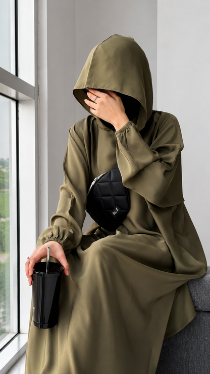 Premium Hooded Co-Ord Set Abaya for Women – Two Piece Modest Travel & Everyday Wear