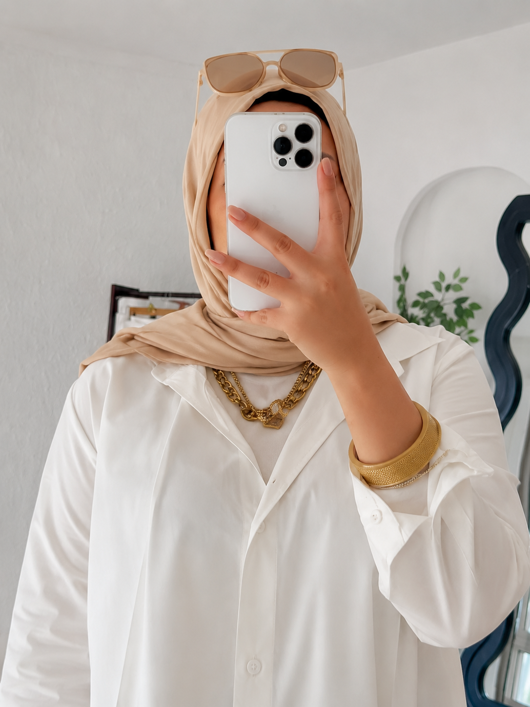 remium White Shirt Abaya for Women – Front Open Casual Modest Wear | Stylish Everyday Abaya