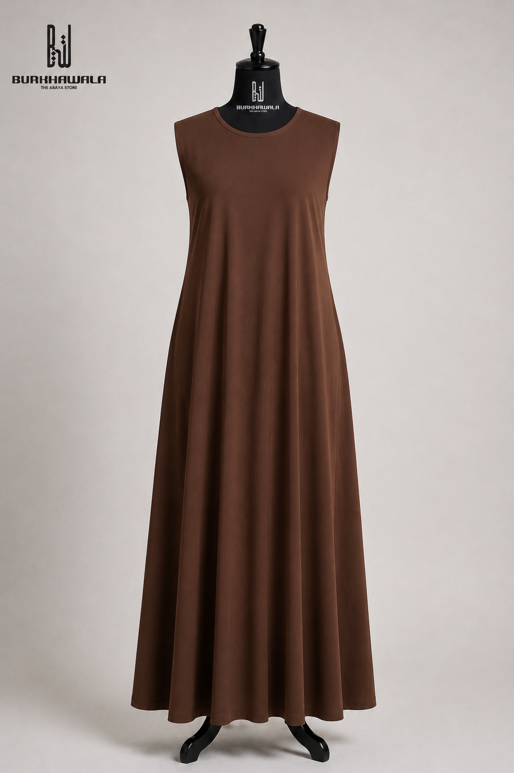 Premium Sleeveless Inner For Abaya – Full-Length Flowy Layering Inner Dress for Shrug & Open Abaya