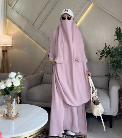 Nuseyba Oneset french khimar overhead+inner