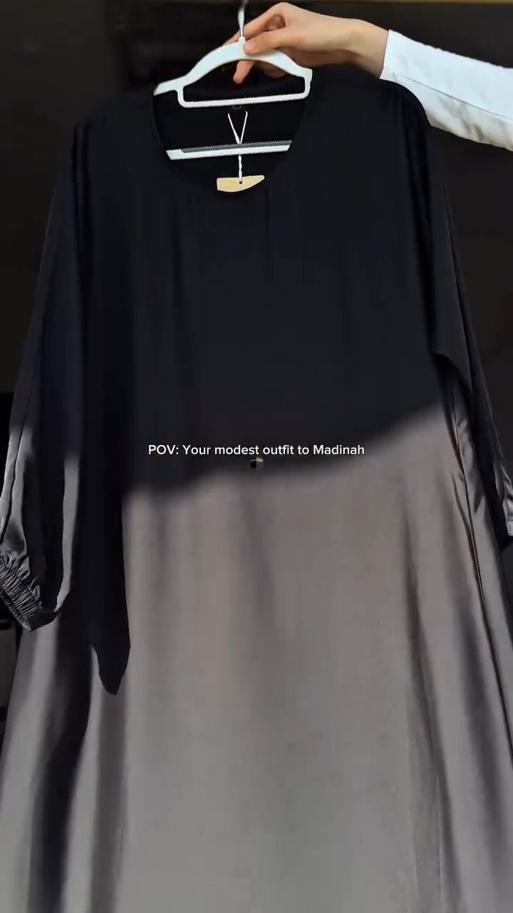 Premium 3-Piece Abaya Set for Hajj & Umrah  Imported Prada Fabric