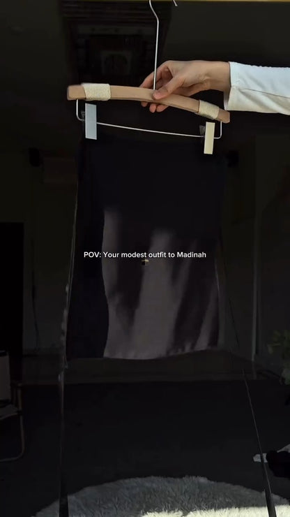 Premium 3-Piece Abaya Set for Hajj & Umrah  Imported Prada Fabric