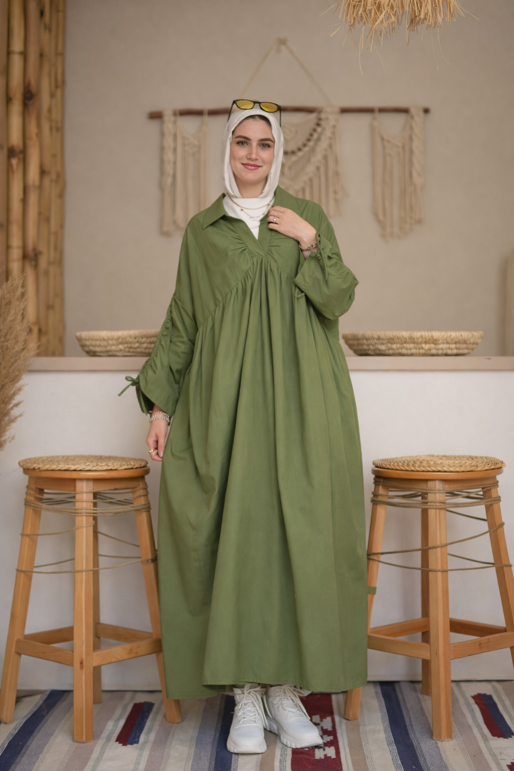 Premium Black Umrah & Hajj Abaya – Lightweight Modest Travel Abaya with Pockets | Comfortable All-Day Wear