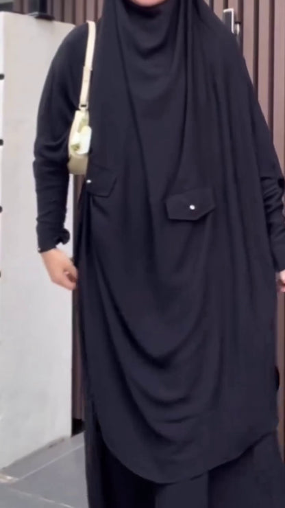 Nuseyba Oneset french khimar overhead+inner