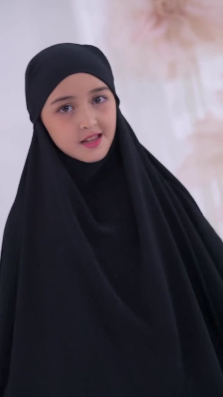 Premium Comfort Kids Abaya Set – Soft Modest Wear for Girls | Burkhawala