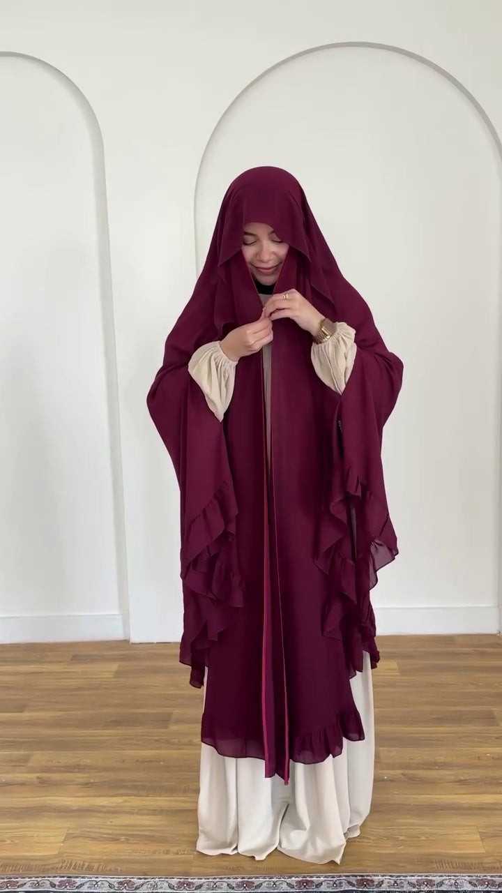 New Premium Abaya Set with Khimaar for Women | Elegant Daily & Occasion Wear – Burkhawala